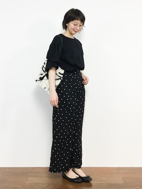 三由佳奈さん（レディース・160cm）の春コーディネート