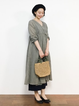 三由佳奈さん（レディース・160cm）の春コーディネート