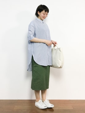 三由佳奈さん（レディース・160cm）の春コーディネート