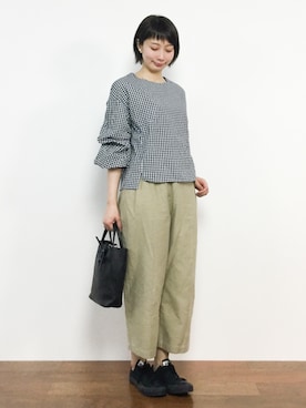 三由佳奈さん（レディース・160cm）の春コーディネート