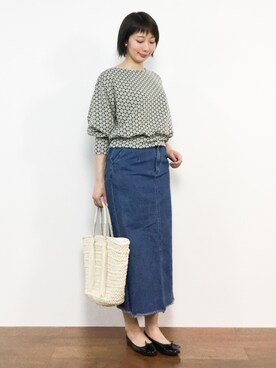 三由佳奈さん（レディース・160cm）の春コーディネート