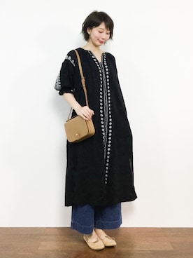 三由佳奈さん（レディース・160cm）の春コーディネート