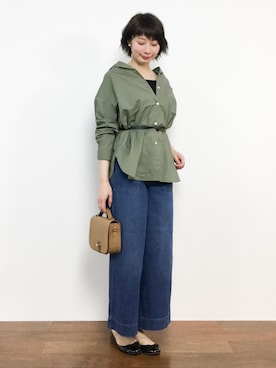 三由佳奈さん（レディース・160cm）の春コーディネート