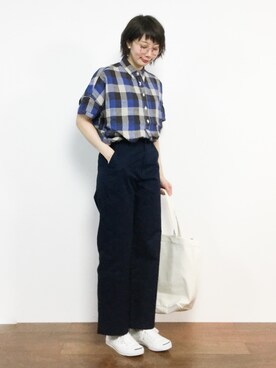 三由佳奈さん（レディース・160cm）の春コーディネート