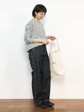 三由佳奈さん（レディース・160cm）の春コーディネート