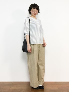 三由佳奈さん(レディース・160cm)の春コーディネート