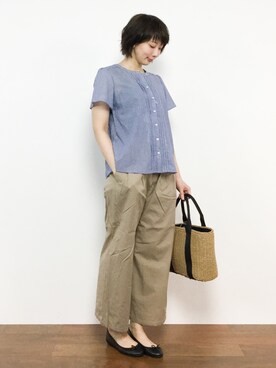 三由佳奈さん（レディース・160cm）の春コーディネート