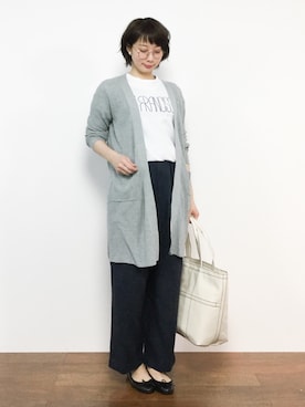 三由佳奈さん（レディース・160cm）の春コーディネート