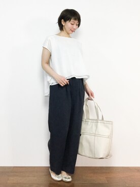 三由佳奈さん（レディース・160cm）の春コーディネート