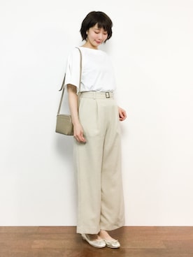 三由佳奈さん(レディース・160cm)の春コーディネート