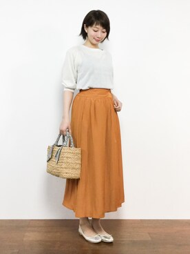 三由佳奈さん（レディース・160cm）の春コーディネート