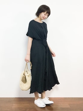 三由佳奈さん（レディース・160cm）の春コーディネート