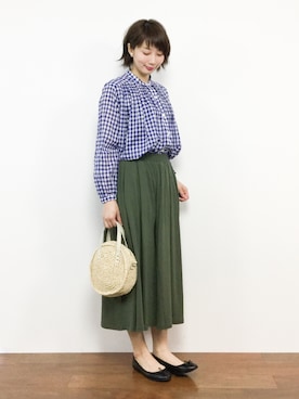 三由佳奈さん（レディース・160cm）の春コーディネート