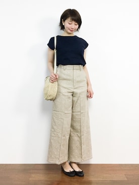 三由佳奈さん(レディース・160cm)の春コーディネート