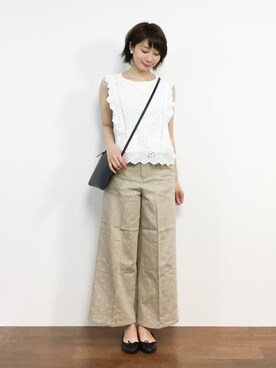 三由佳奈さん(レディース・160cm)の春コーディネート