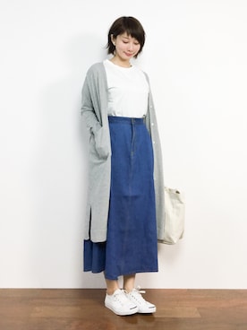 三由佳奈さん（レディース・160cm）の春コーディネート