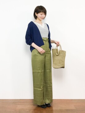 三由佳奈さん（レディース・160cm）の春コーディネート