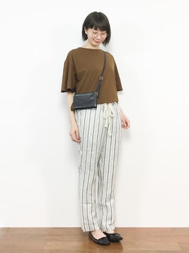 三由佳奈さん（レディース・160cm）の春コーディネート