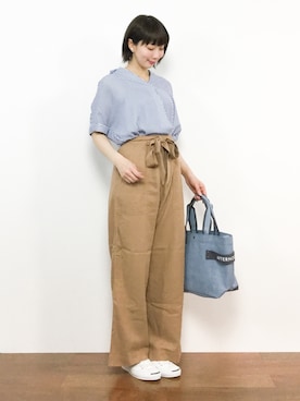 三由佳奈さん（レディース・160cm）の春コーディネート