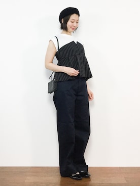 三由佳奈さん（レディース・160cm）の春コーディネート