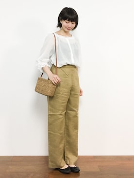 三由佳奈さん（レディース・160cm）の春コーディネート