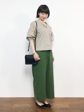 三由佳奈さん（レディース・160cm）の春コーディネート