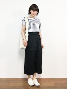 三由佳奈さん（レディース・160cm）の春コーディネート