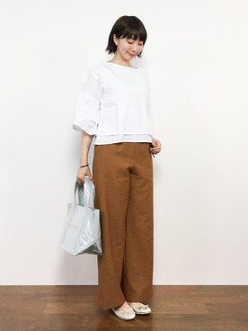 三由佳奈さん（レディース・160cm）の春コーディネート