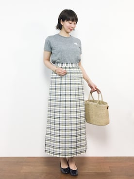 三由佳奈さん（レディース・160cm）の春コーディネート