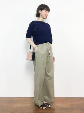 三由佳奈さん（レディース・160cm）の春コーディネート