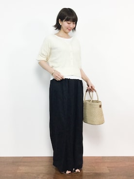 三由佳奈さん（レディース・160cm）の春コーディネート