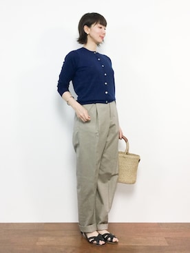 三由佳奈さん（レディース・160cm）の春コーディネート