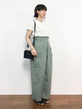 三由佳奈さん（レディース・160cm）の春コーディネート