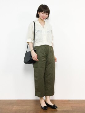 三由佳奈さん（レディース・160cm）の夏コーディネート