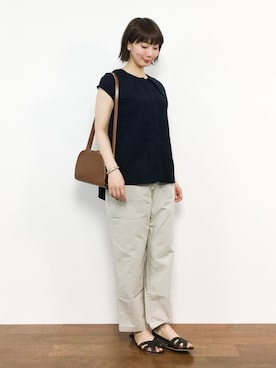 三由佳奈さん（レディース・160cm）の夏コーディネート