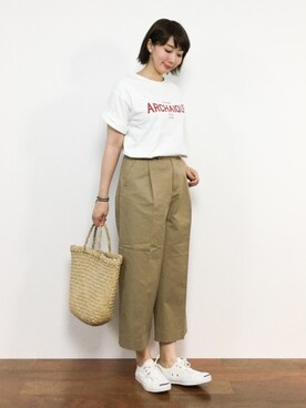 三由佳奈さん（レディース・160cm）の夏コーディネート