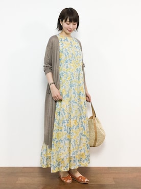 三由佳奈さん（レディース・160cm）の夏コーディネート