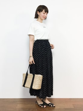 三由佳奈さん（レディース・160cm）の夏コーディネート