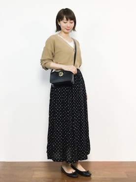 三由佳奈さん（レディース・160cm）の春コーディネート