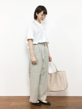 三由佳奈さん（レディース・160cm）の夏コーディネート