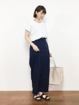 三由佳奈さん（レディース・160cm）の夏コーディネート