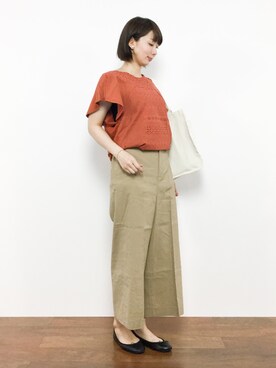 三由佳奈さん（レディース・160cm）の夏コーディネート