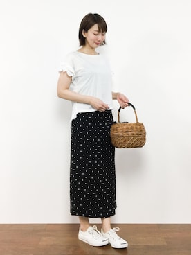 三由佳奈さん(レディース・160cm)の夏コーディネート