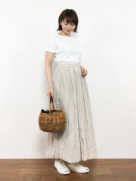 三由佳奈さん(レディース・160cm)の夏コーディネート