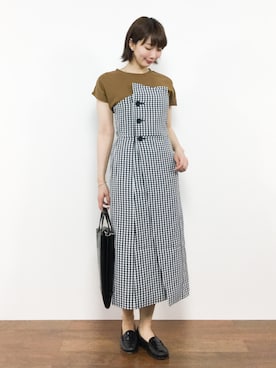 三由佳奈さん（レディース・160cm）の夏コーディネート