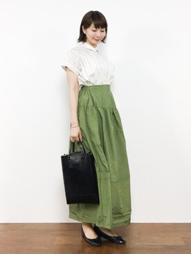 三由佳奈さん（レディース・160cm）の夏コーディネート