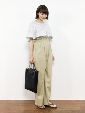 三由佳奈さん（レディース・160cm）の夏コーディネート