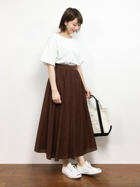 三由佳奈さん（レディース・160cm）の夏コーディネート