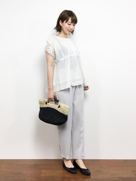 三由佳奈さん（レディース・160cm）の夏コーディネート