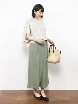 三由佳奈さん（レディース・160cm）の夏コーディネート